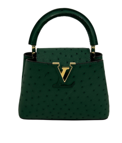 Capucine BB Correa,Avestruz,Verde,Chip,Db,Bx,3
